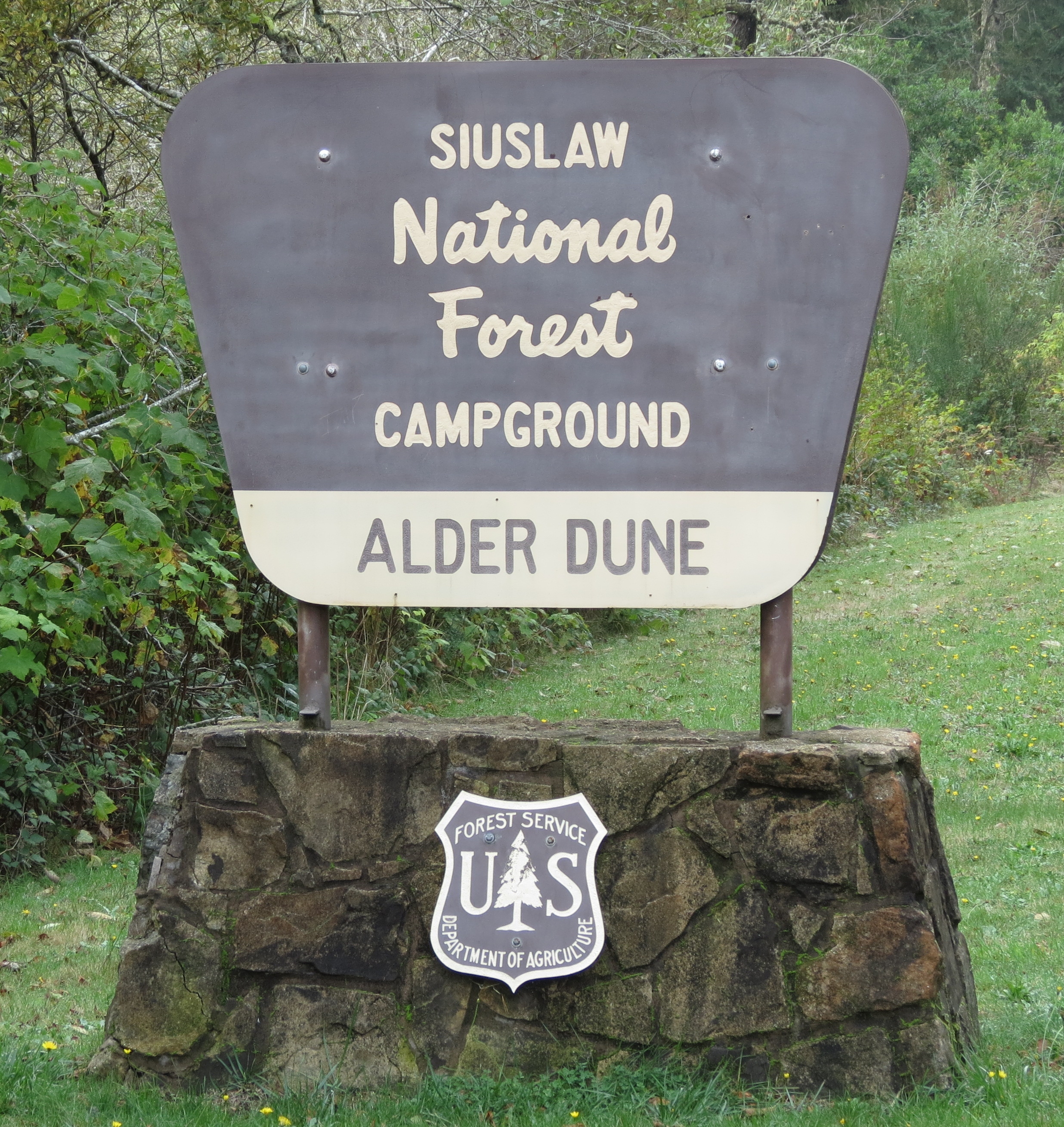 Alder Dune Campground Sign