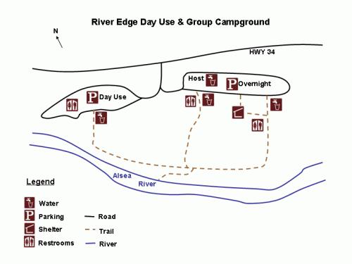 River Edge Campground Map
