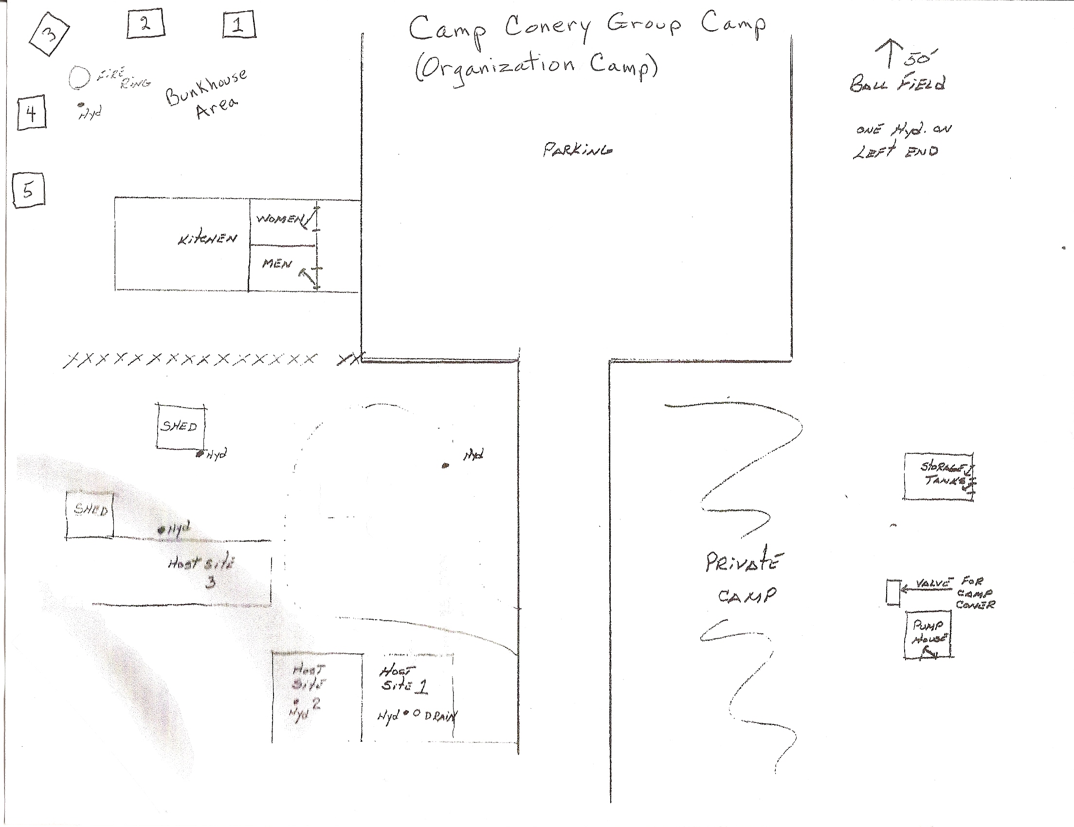 Camp Conery Map