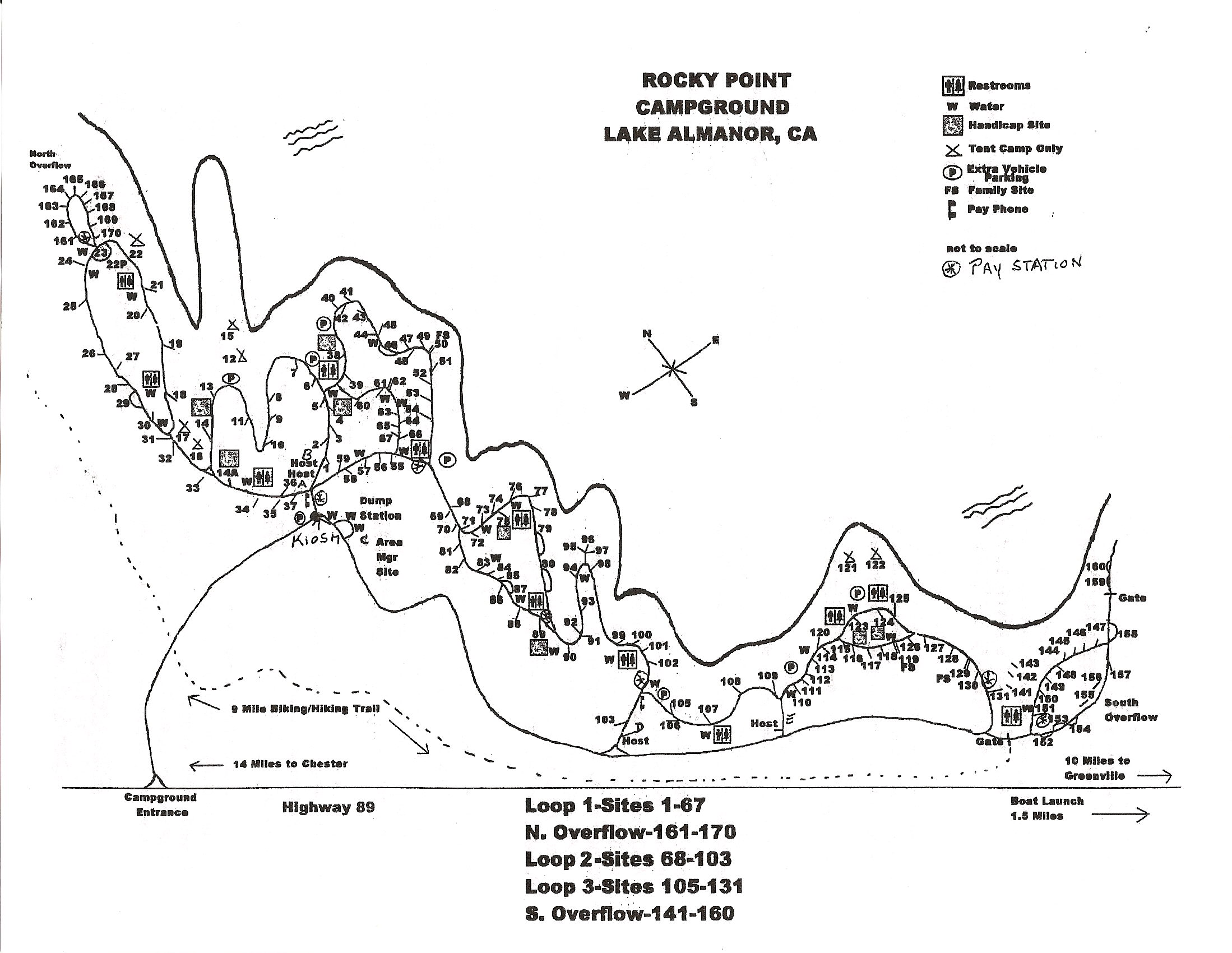 Rocky Point Campground Map