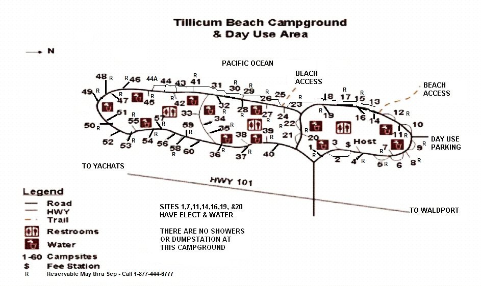 Tillicum Campground Map