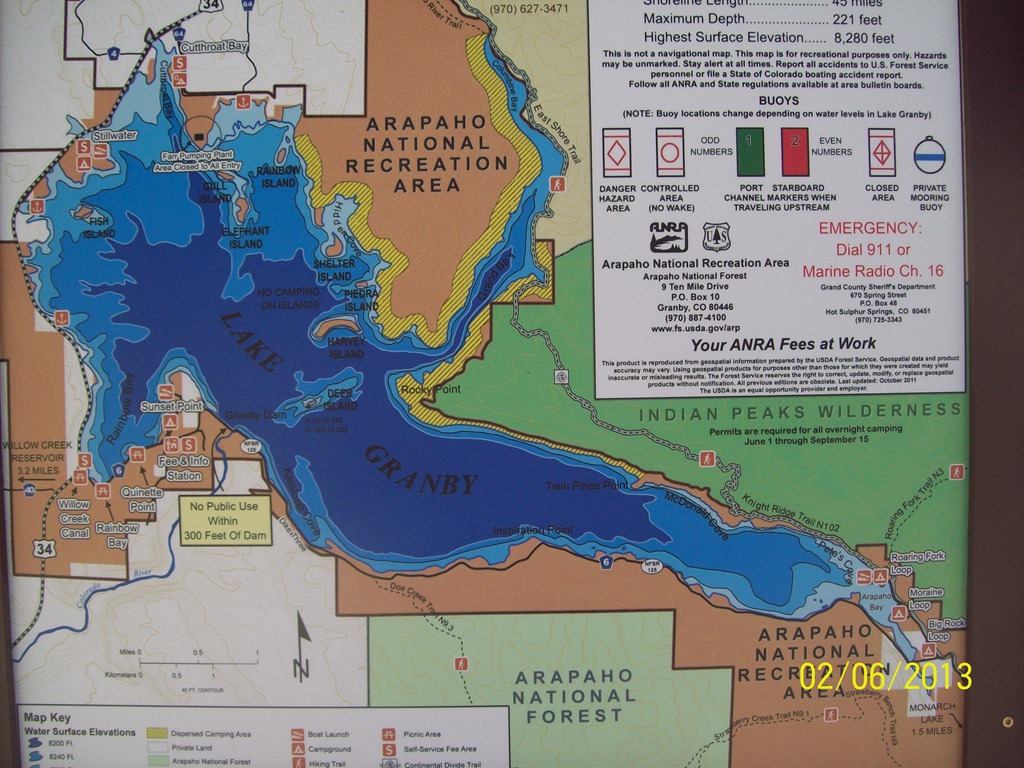Lake Granby Map