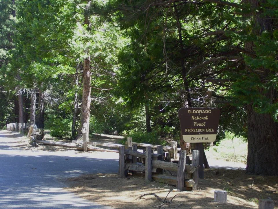 China Flat Campground Entrance