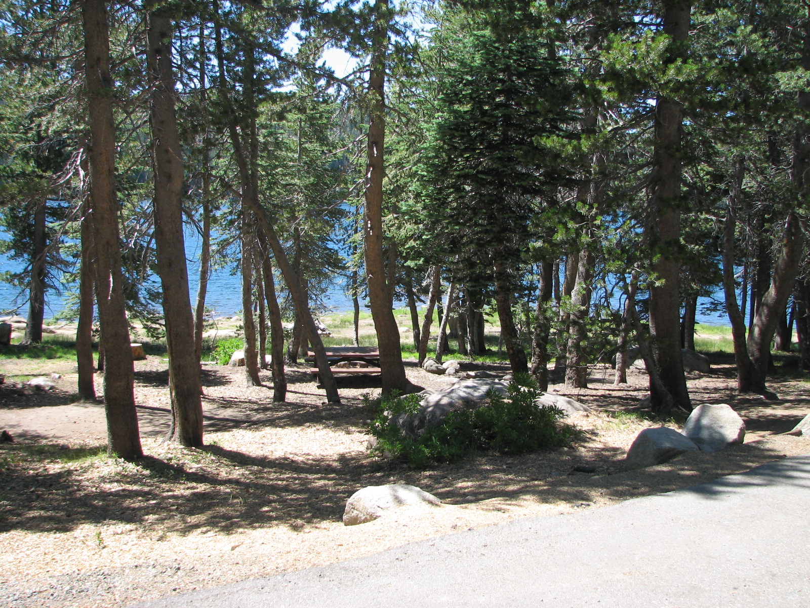 High elevation campground