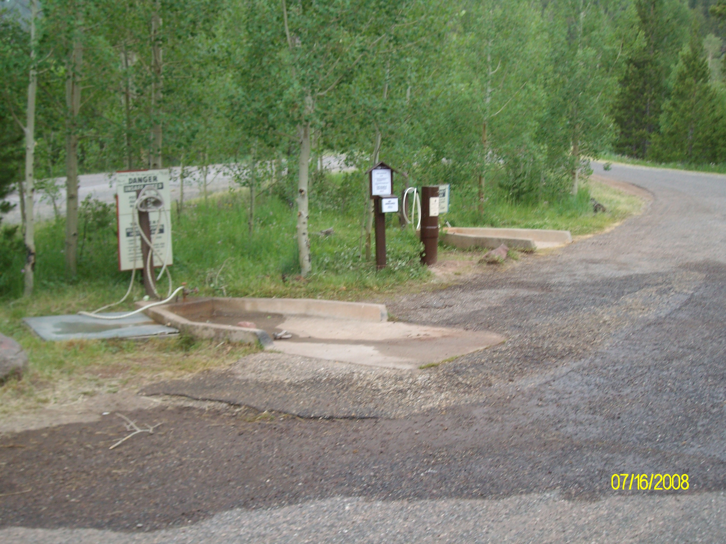 RV dump station at Lodgepole Campground