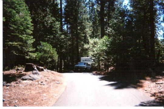  RV friendly roads and campsites in&nbsp;Cherry Valley Campground east of Sonora, California 