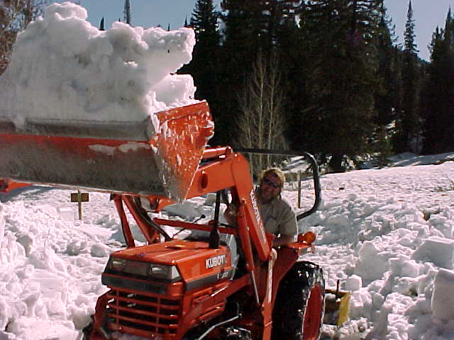 Clearing snow from Jordan Pines Campground, near Salt Lake City, UT