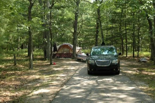 Shady campsites