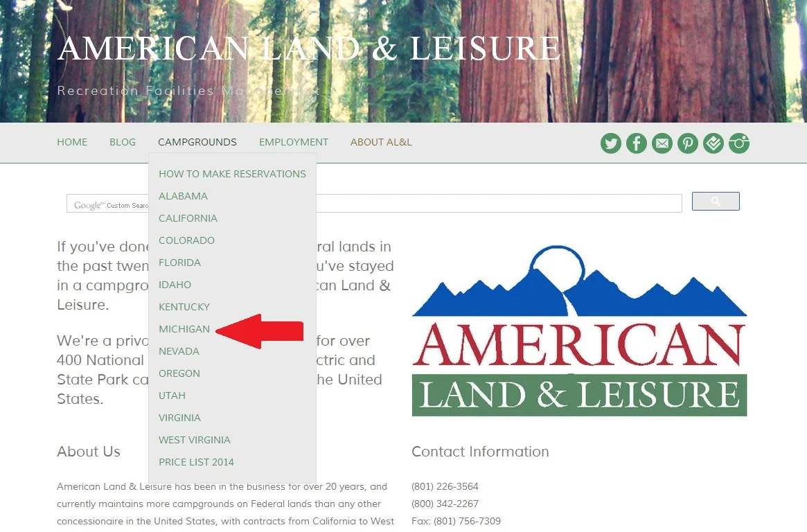 Click on the state for a map and a list.