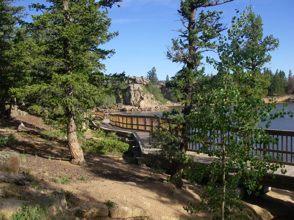Bellaire Lake near Red Feather Lakes Village in northern Colorado - Virtual Tour