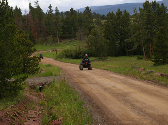 ATV and hiking trails from the campground