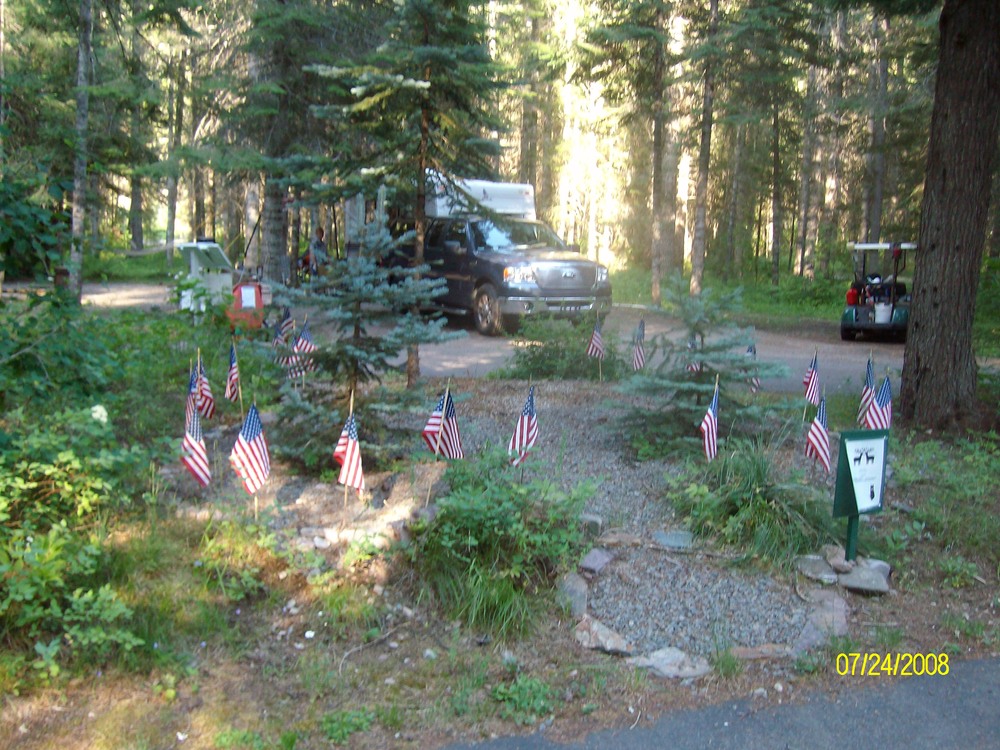 Memorial at Kit Price Campground, Idaho