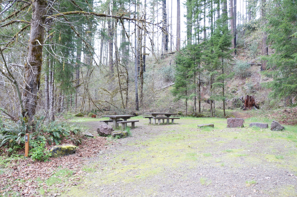 American Land & Leisure Bedrock Campground near Lowell, Oregon, Fall Creek Drainage