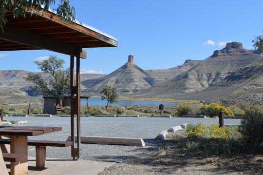 Firehole Canyon on Flaming Gorge near Rock Springs, Wyoming