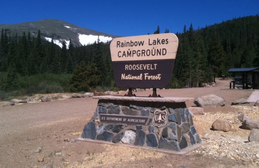 Rainbow Lakes Campground, west of Boulder, Colorado
