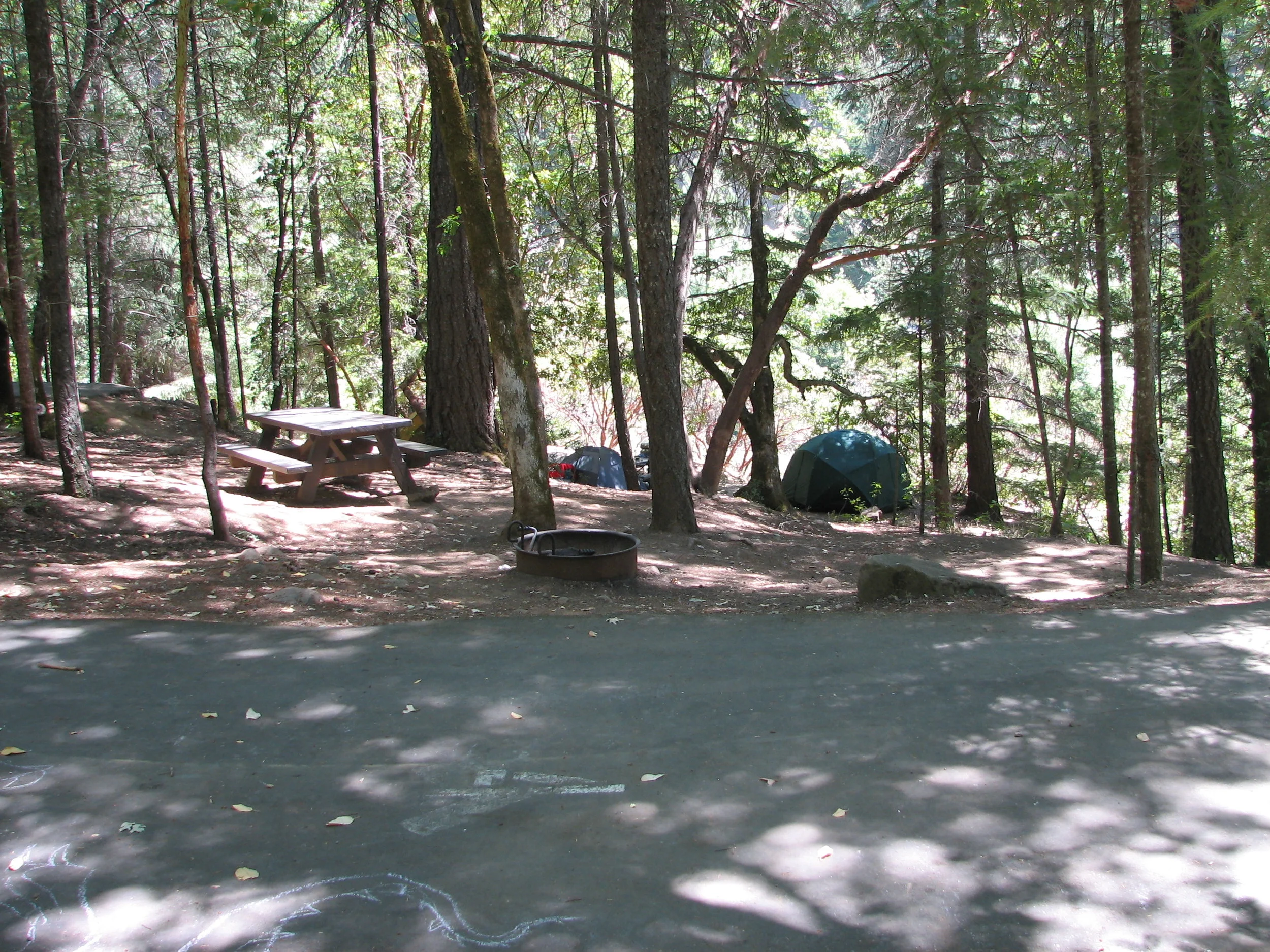Trout Creek Campground on the Eel River near Lake Pillsbury, CA