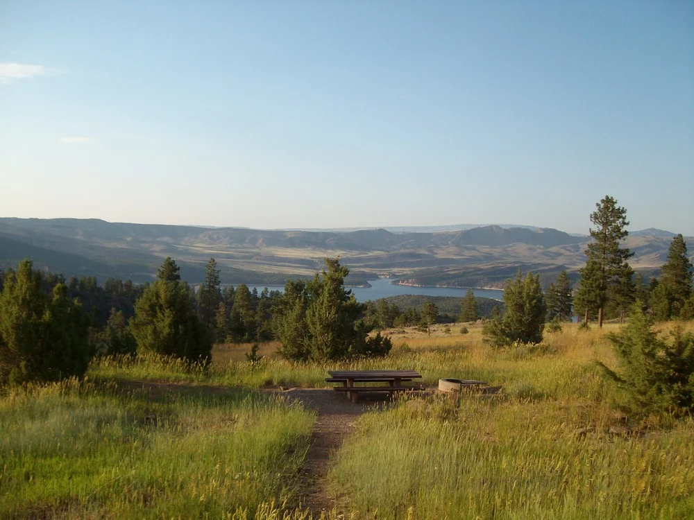 Firefighters Campground near Flaming Gorge, Utah