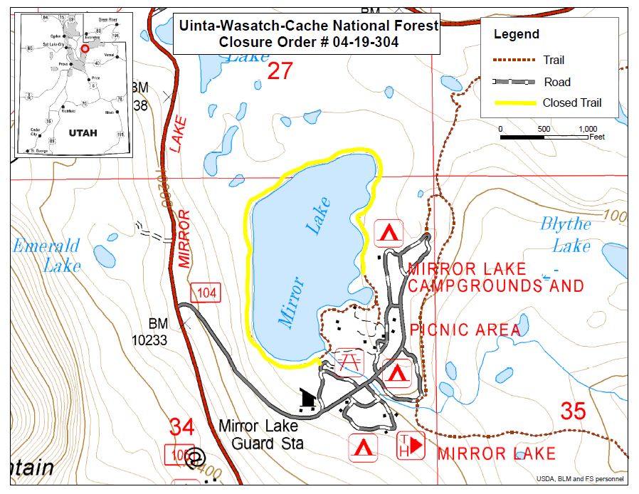 04-19-304 Mirror Lake Trail map.JPG