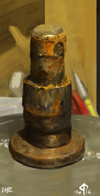 Study of unknown rusted mechanical part