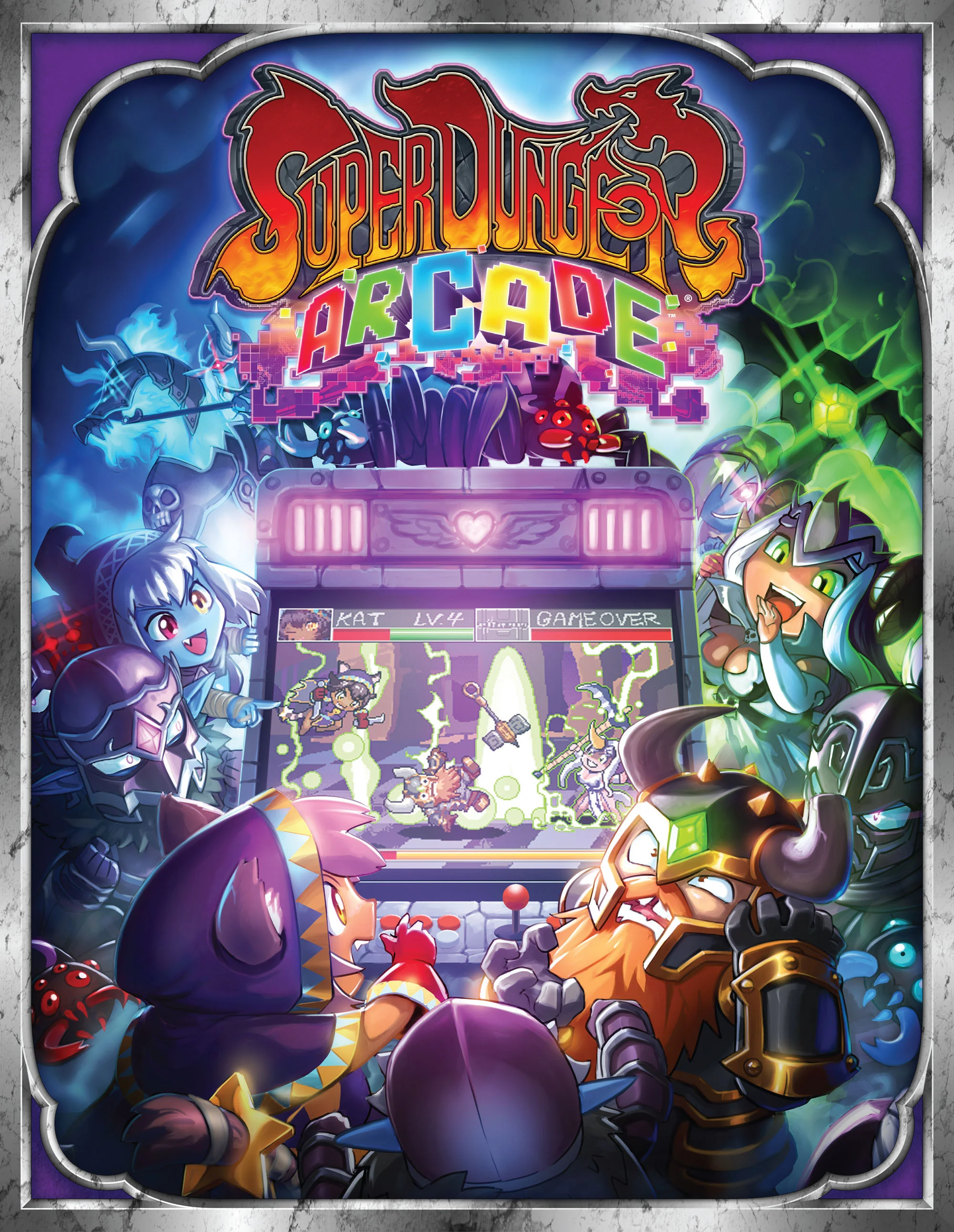Super Dungeon Arcade rule book cover art
