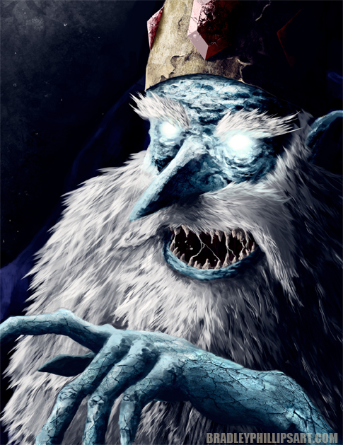 Here is the old and the new finished Ice King piece. I really had a lot of fun with this and its fun to see progress in my work. Hope you guys enjoy. 