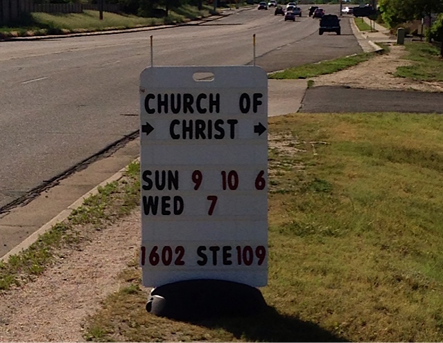 Sign on Parker Road