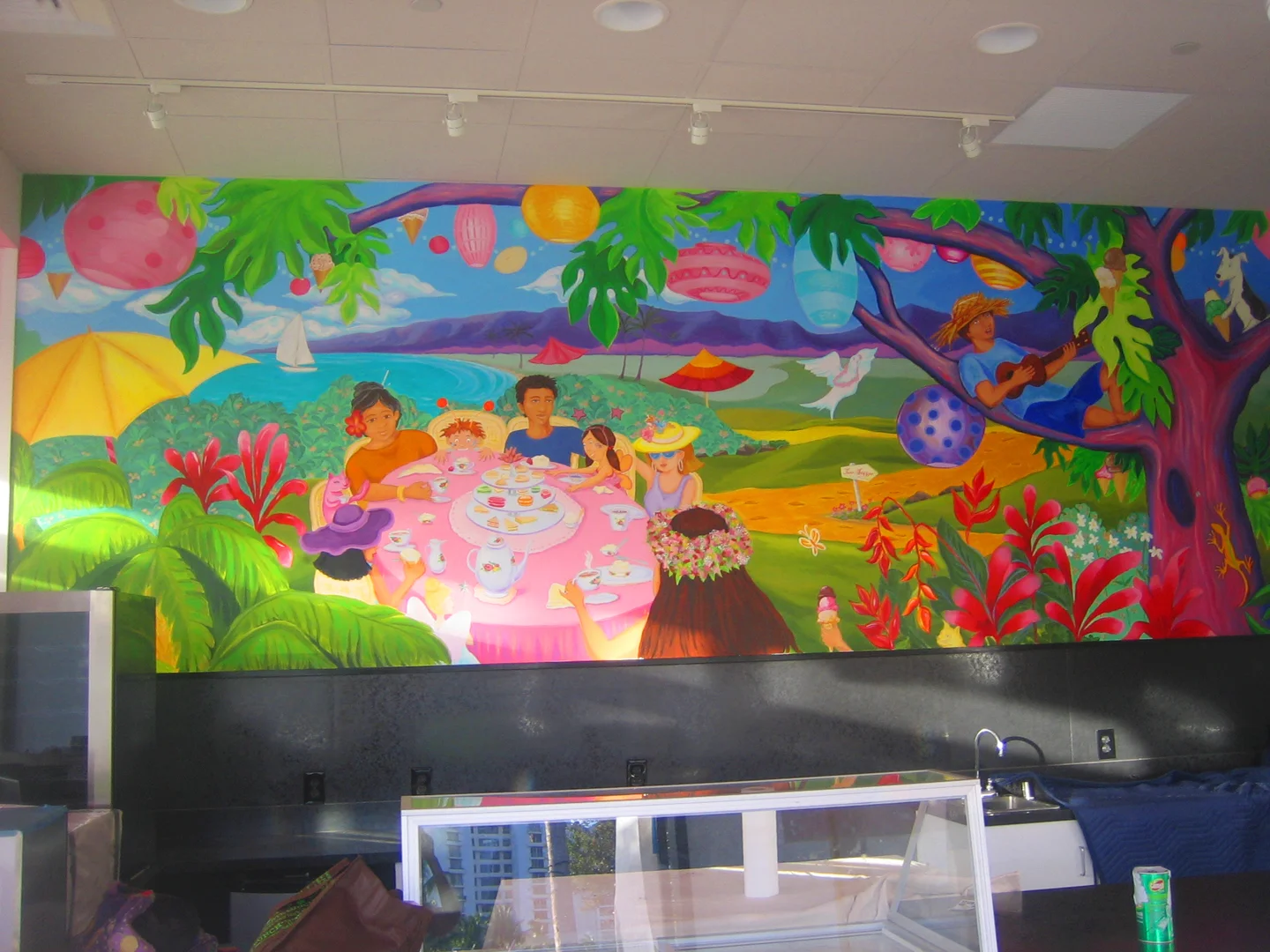 Mural for Two Scoops Ice Cream Parlor at KoOlina