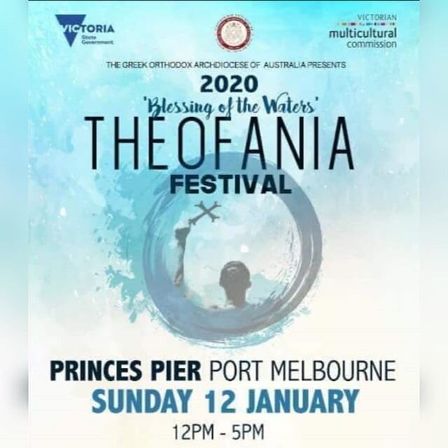 2020 Theofania Festival - Anagennisi performing this Sunday all day for Blessing of the Waters.
#theofania #theofania2020 #melbournegreeks #greekorthodox #blessingofthewaters #anagennisi #princesspier