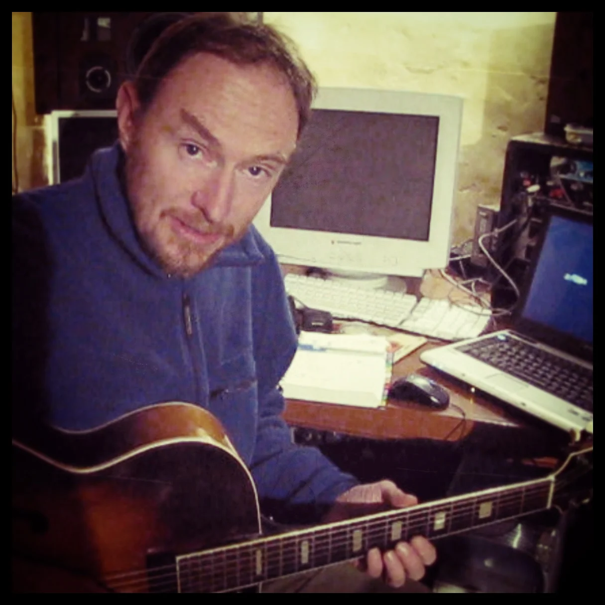 Robbie throws a few last minute guitar tracks on The King of DIY and Light by Light. What a champion!