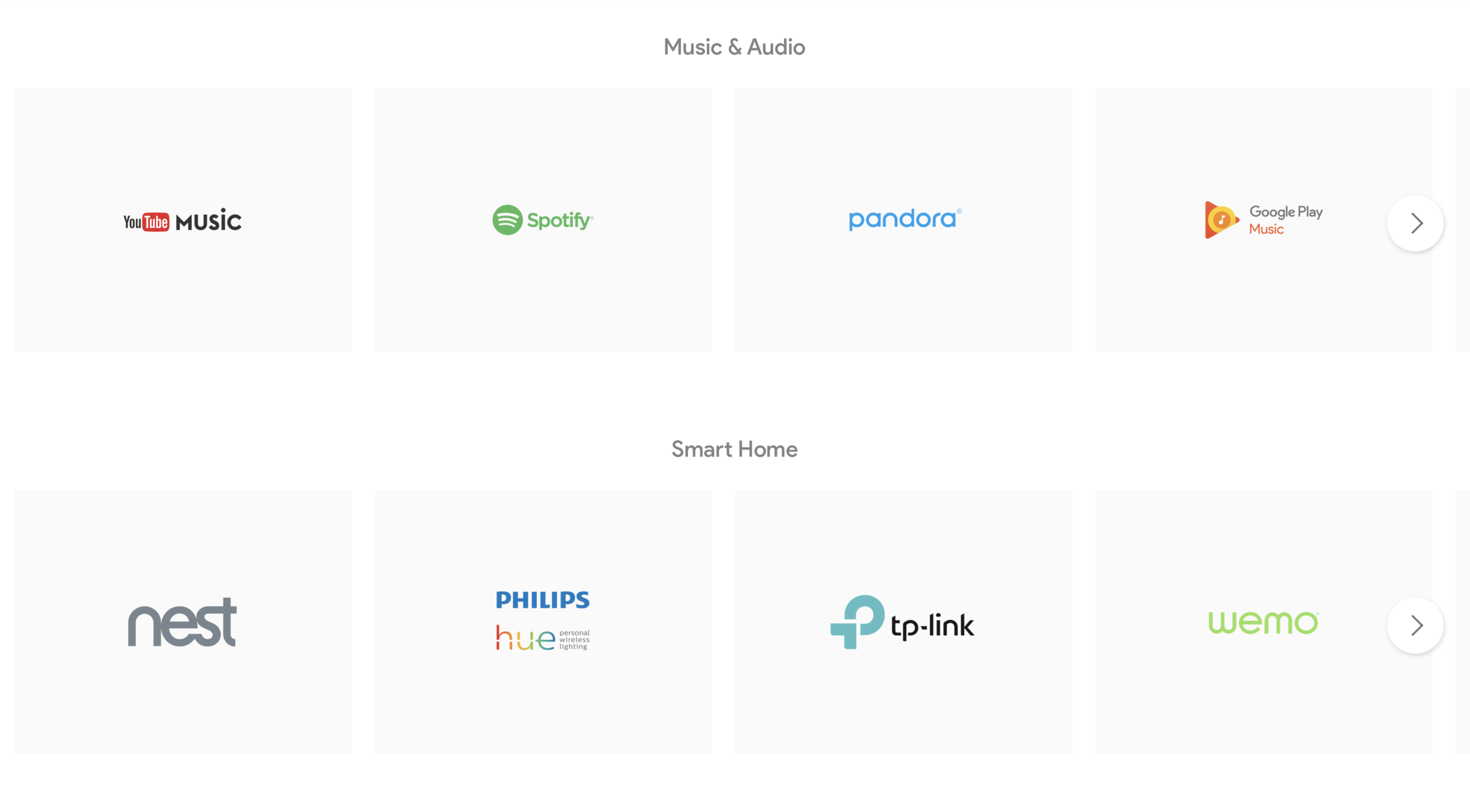 Google Assistant feature examples.