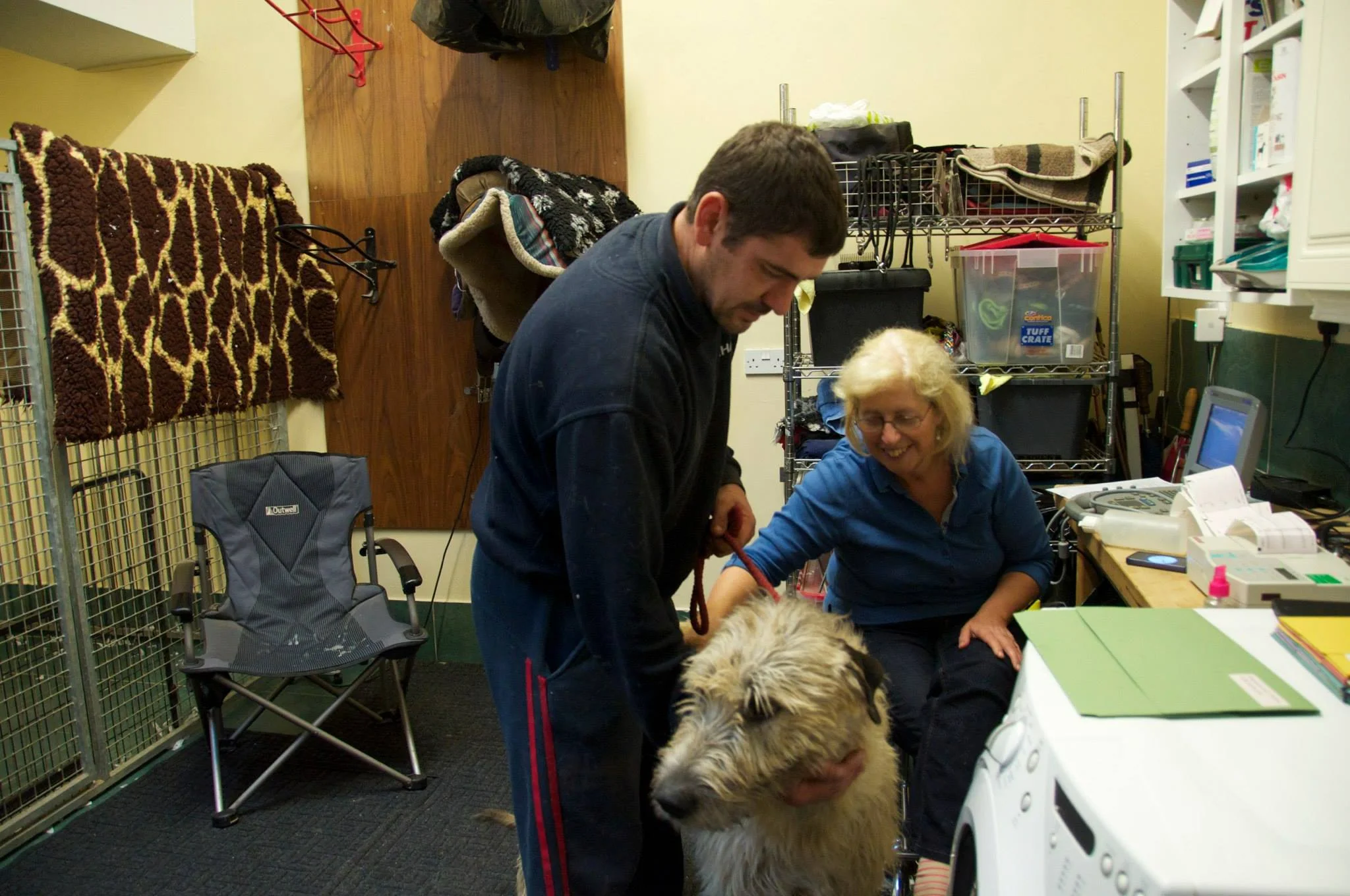 Serena heart testing a dog.jpg