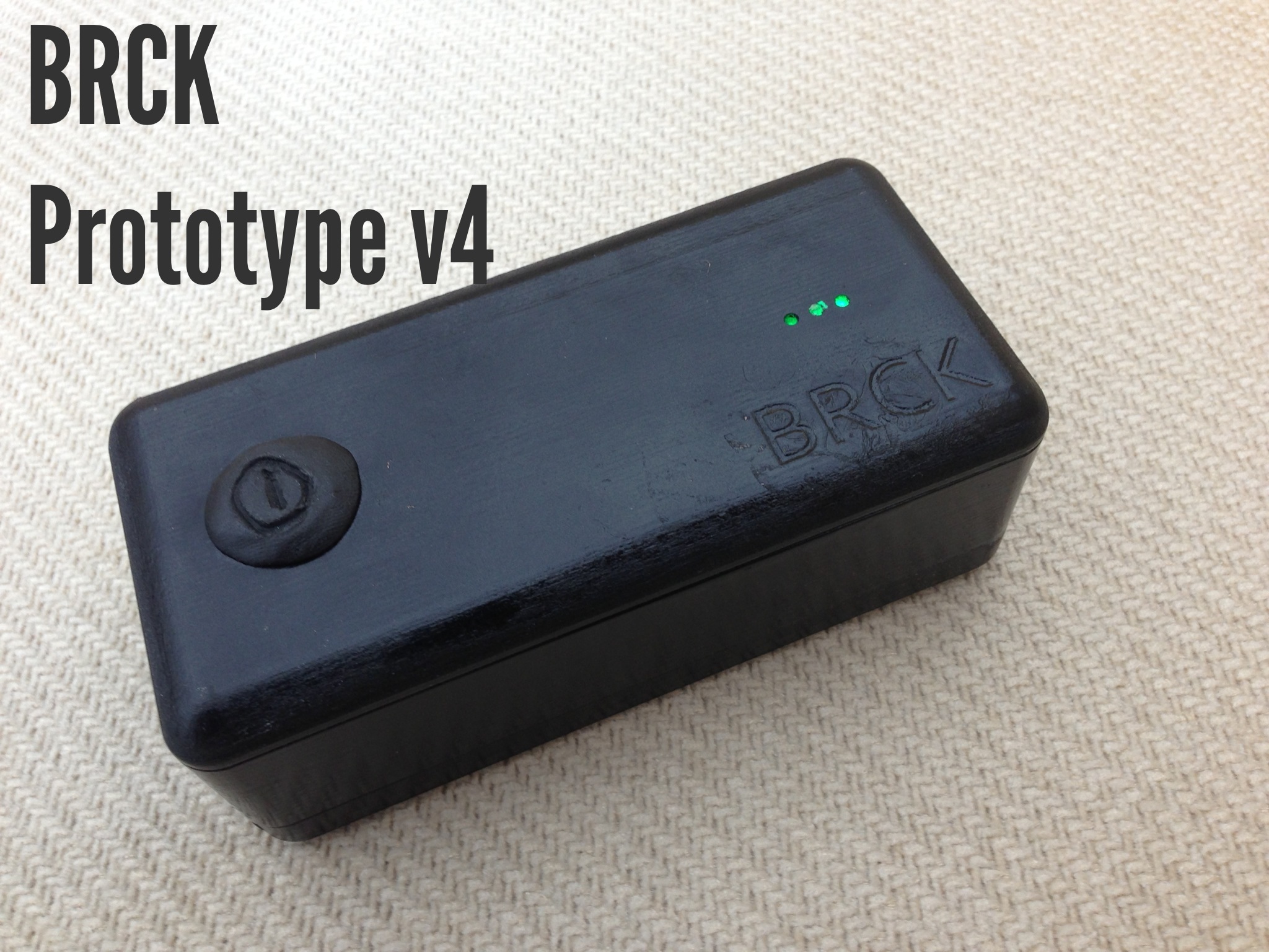 An early BRCK prototype. Rough and ready.