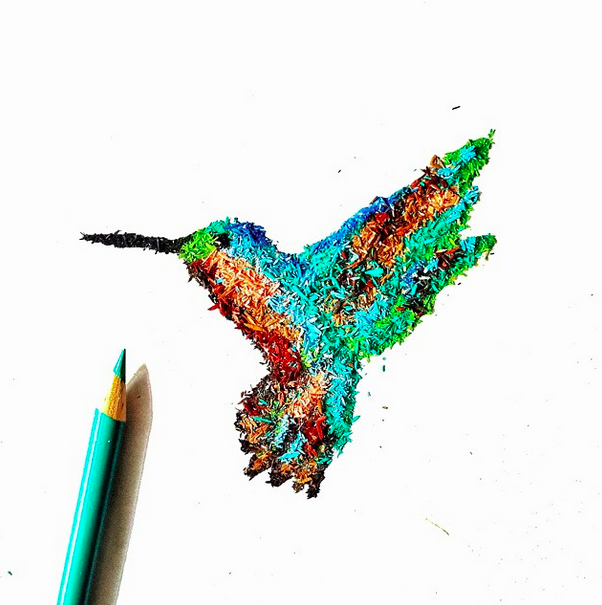 @ meghanmaconochie - She does amazing pencil shaving art.