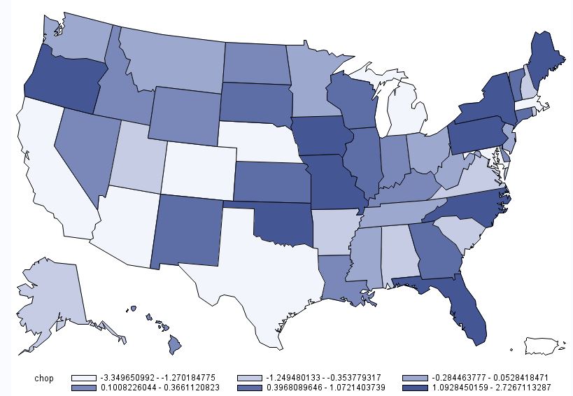 Pork Chop Demand by State