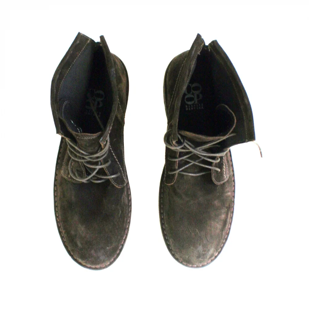 Italian suede boots from Barney’s brand Barney Boots Leather 36 6 Black Suede Leather Pull On Ankle  main image 4