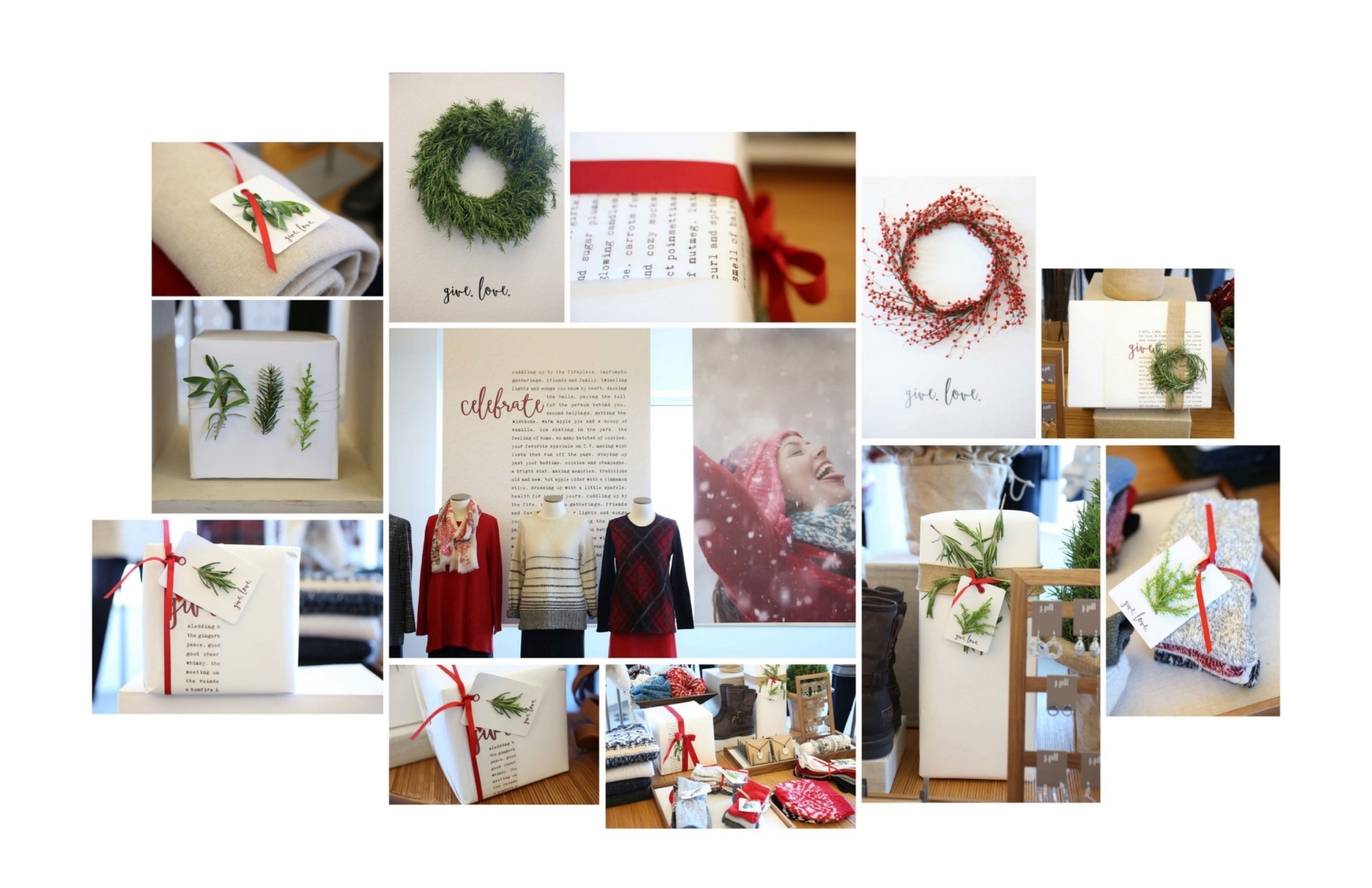 2015 Holiday Design Presentation Day with mock store set up.