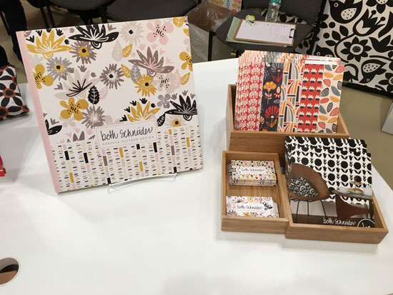 My display with my Blurb book, brochure, business cards and lookbook