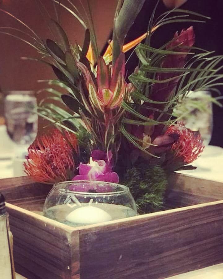 #TBT We loved collaborating with @alishasimone_ on these custom tropical flower sandbox centerpieces for a 50th birthday party on a snowy day in January. 

#birthdayparty #centerpieces #flowers #tropicalvibes #tropicaltheme #sandbox #eventdesign #tri
