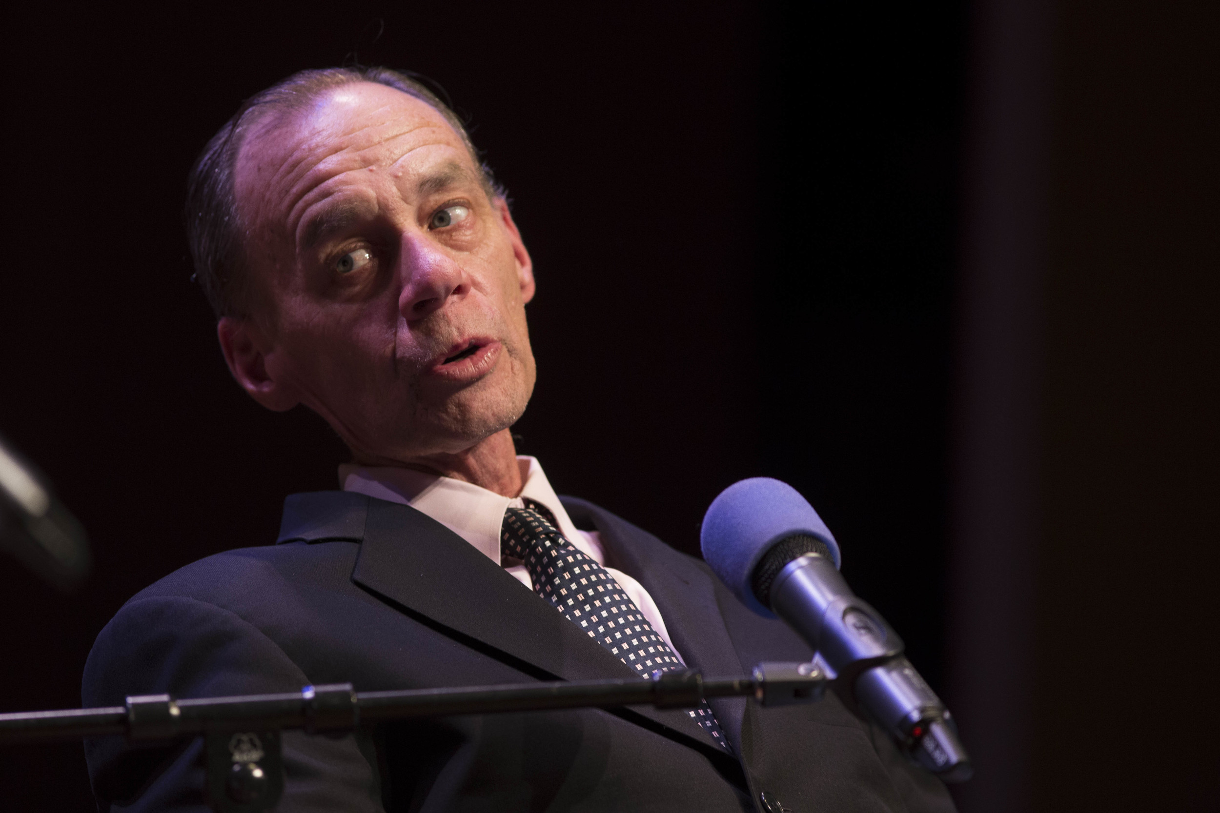 David Carr speaking at Tsai Performance center at Boston University on the 20th of October, 2014. By Ann Wang