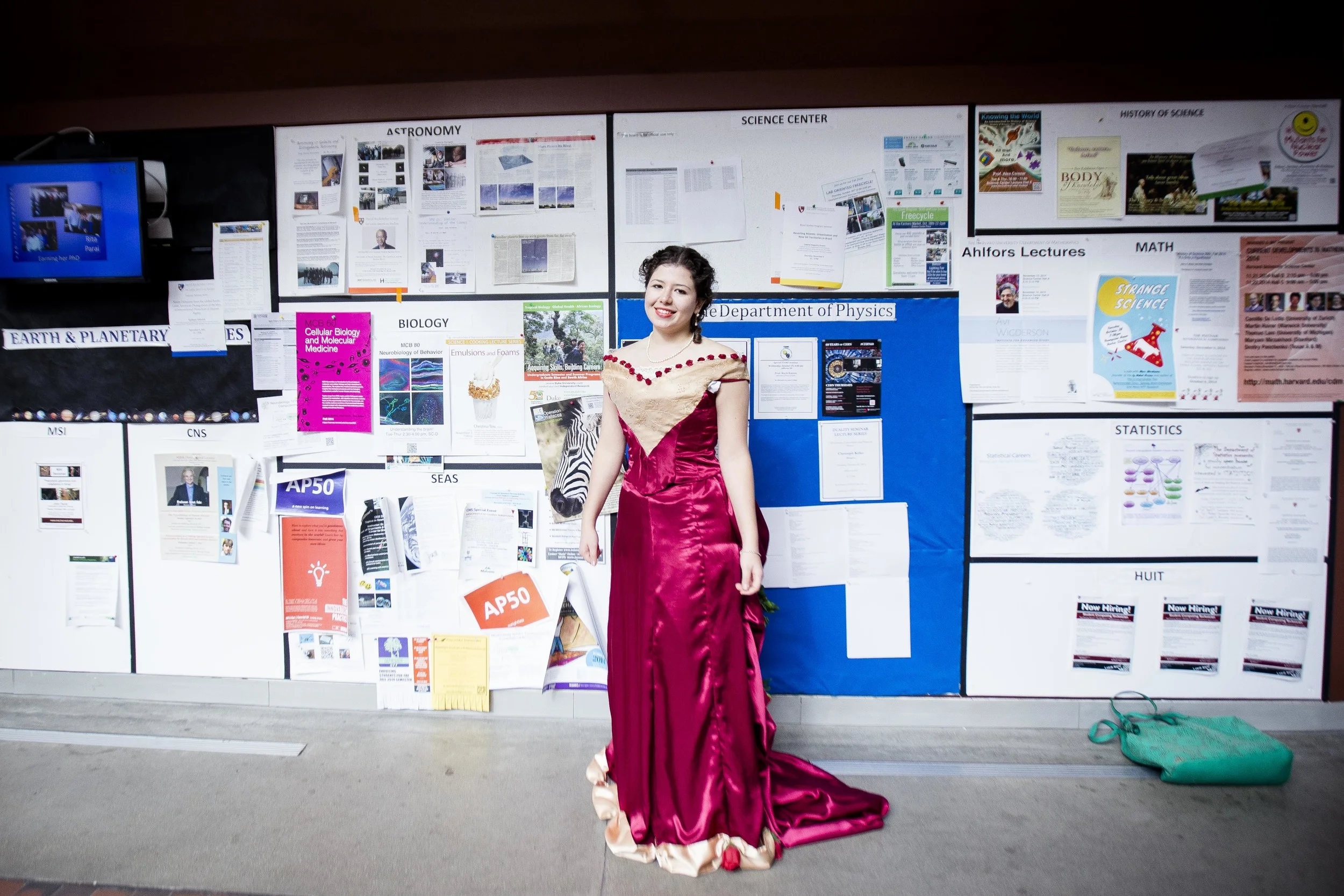 Lorena Benitez, '17. It took her one week to make her costume for Halloween. Photo By Ann Wang