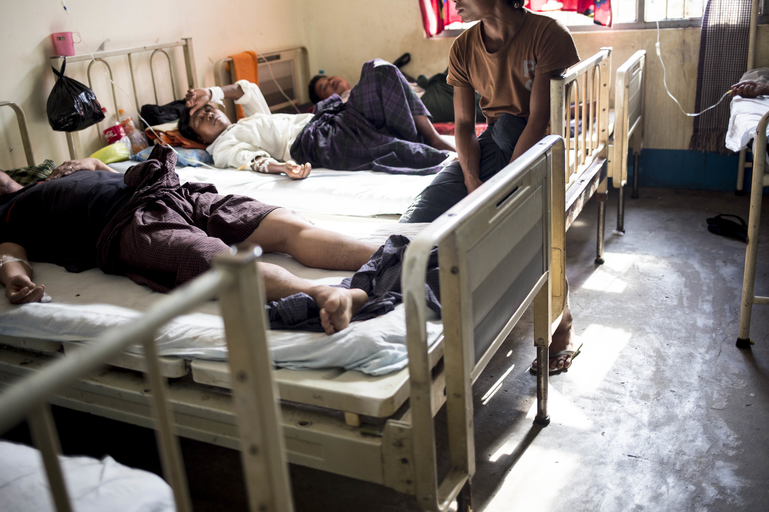  The alcoholic until at Yangon mental hospital. Photo by Ann Wang 