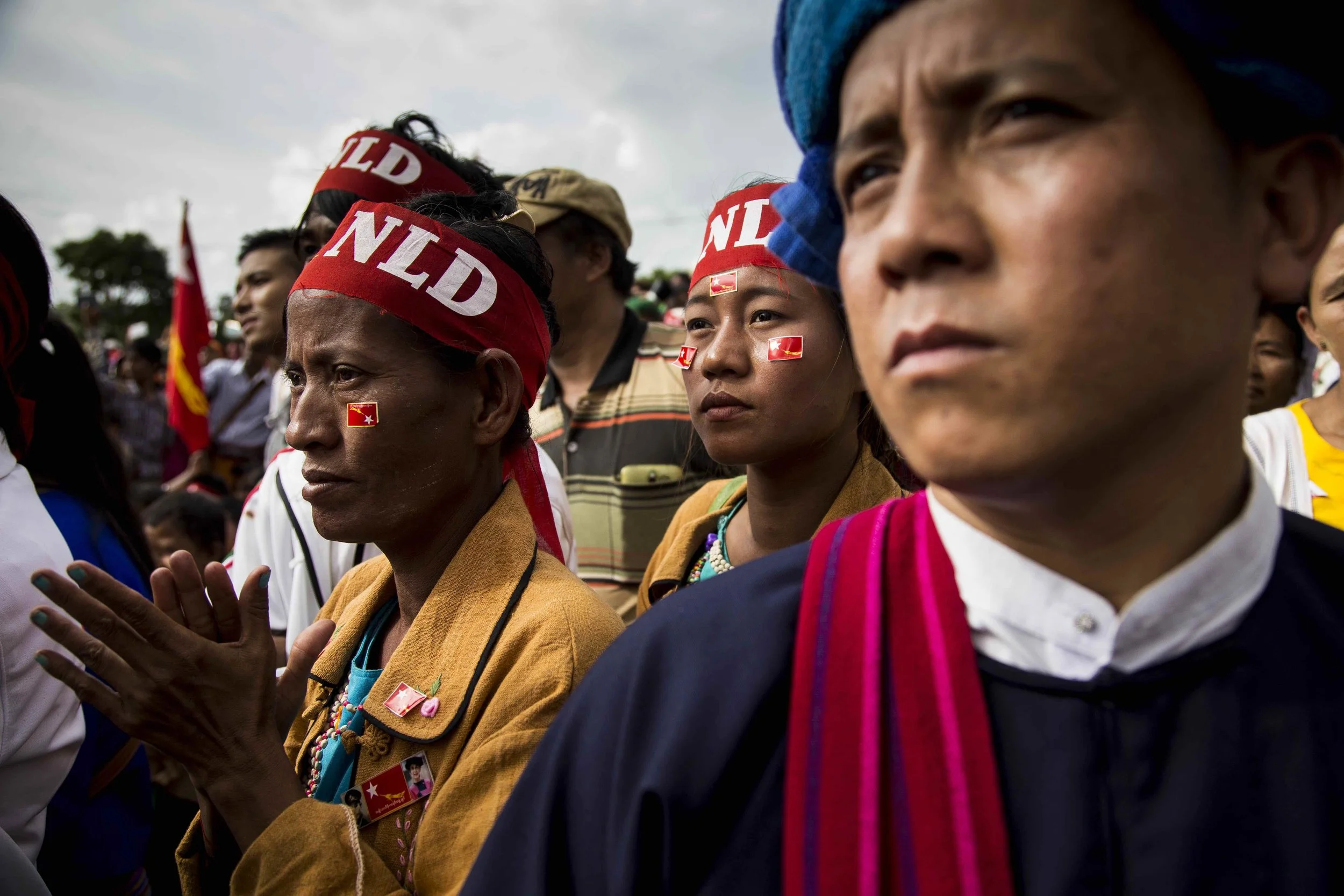 Daw Aung Shan Suu Kyi visiting Hsi-Hseng in Shan State on September 5, 2015Photo by Ann Wang