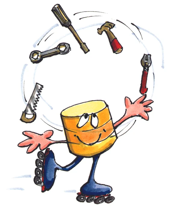  Illustration for  Hot Topics ,   IBM magazine - marker on paper 