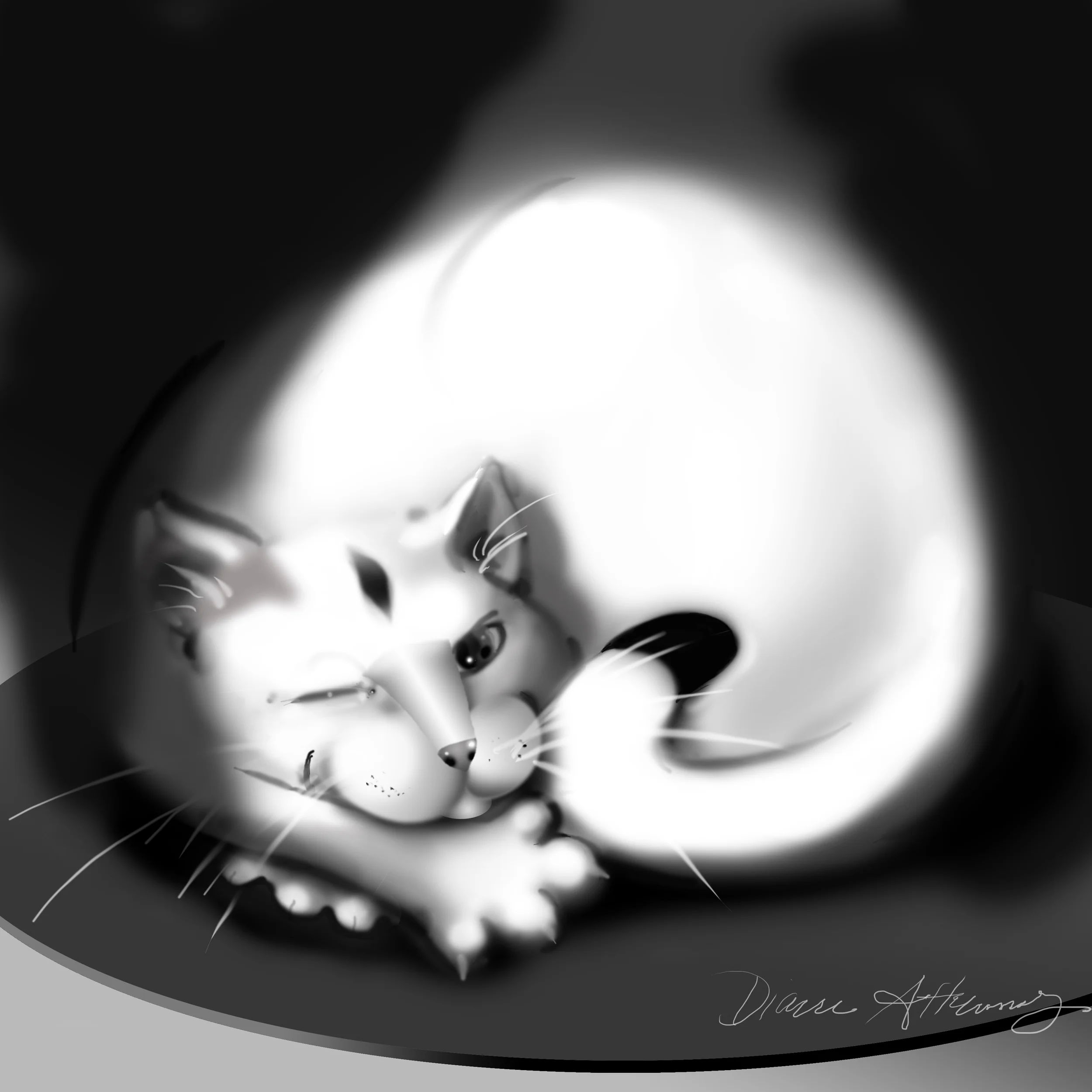  Spotty Gir l  -  Photoshop illustration, drawn&nbsp; freehand  