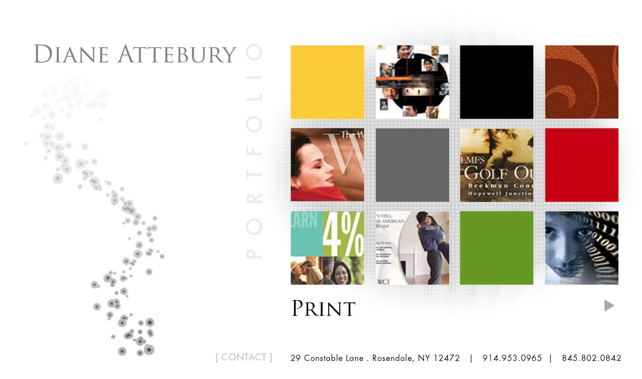  Previous web site for DianeAttebury.com 