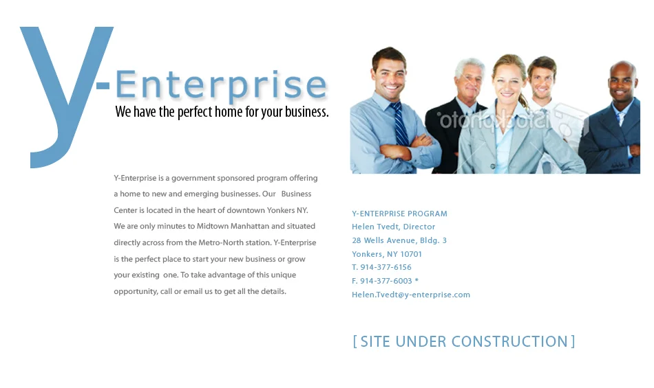  Y-Enterprise holding page. City of Yonkers, NY&nbsp; |  &nbsp; Y-enterprise.com   