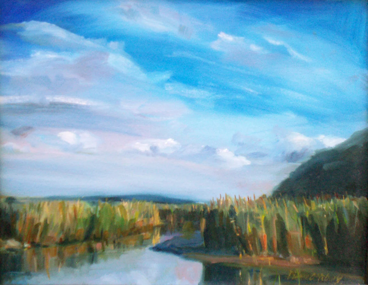  Piermont Reeds - oil on canvas 