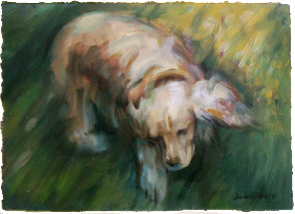  Moving, Moving - oil on prepared paper. See   un fur gettablePortraits.com  