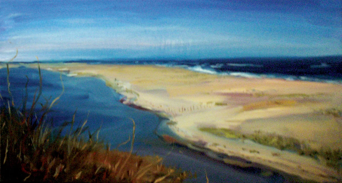  View from the Bluff - Orleans, oil on canvas 