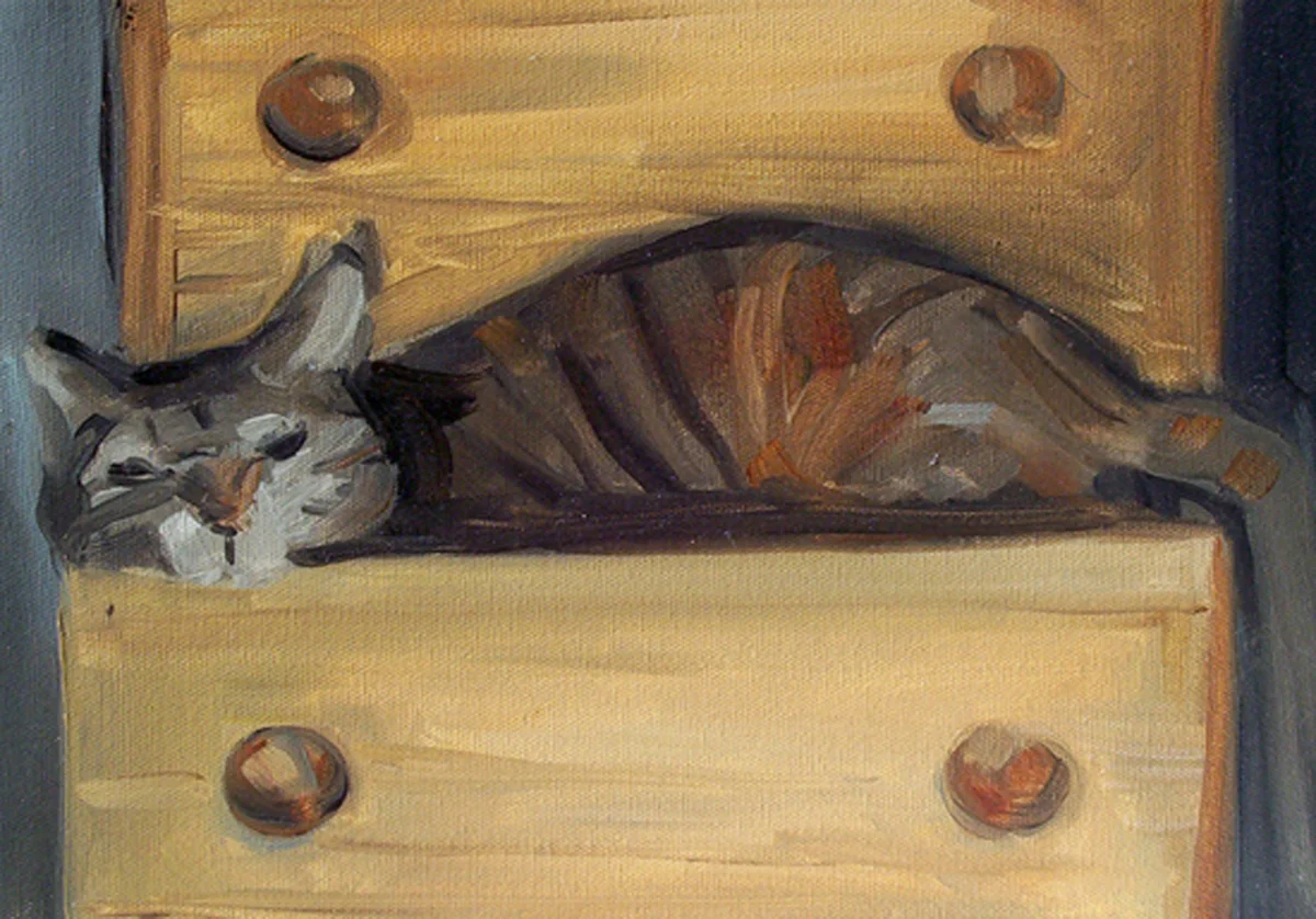  Nap Time - oil on canvas. 